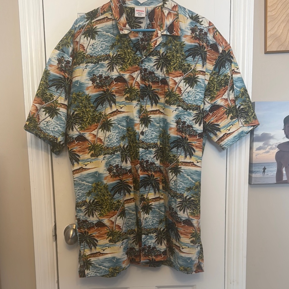 Birdwell Britches Kingfisher Camp Tropical Hawaiian Shirt new no tags XXL